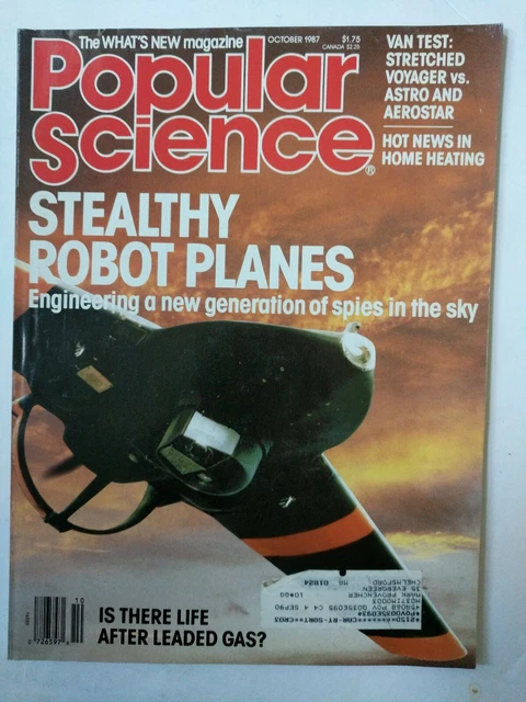 Sciencemagazine Robots MAGAZINE POPULAR SCIENCE October 1987 !Stealthy Robot PLANES!, *Optical ...