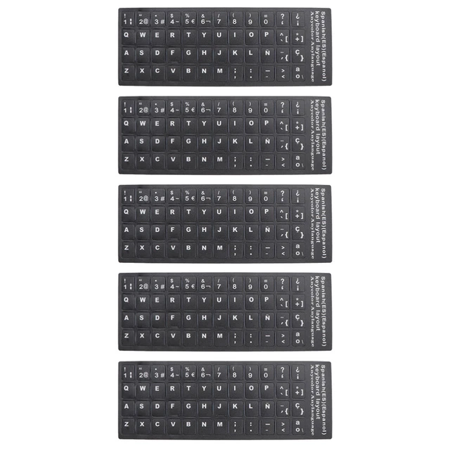 Lot 3 Autocollants Clavier Japonais – Stickers Noir Fond Blanc Pour PC Portable Et Ordinateur De Bureau