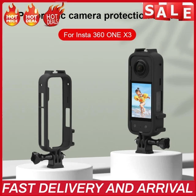 Protective Frame with 1/4 Adapter Frame Cage Protection Case for Insta360 ONE X3