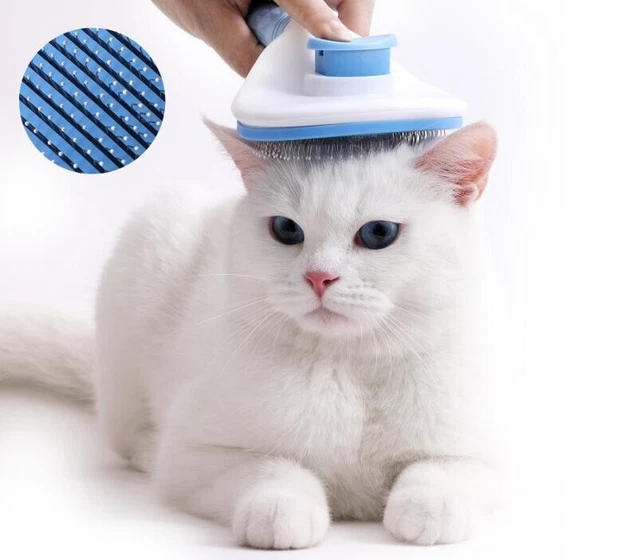 Dog Cat Comb Grooming Massage Deshedding Self Cleaning Brush Pet Hair Remover
