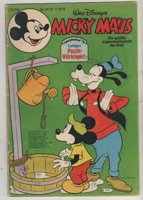Micky Maus Nummer 31, 1979 Walt Disneys, Ehapa mit Schnipp, Z 2