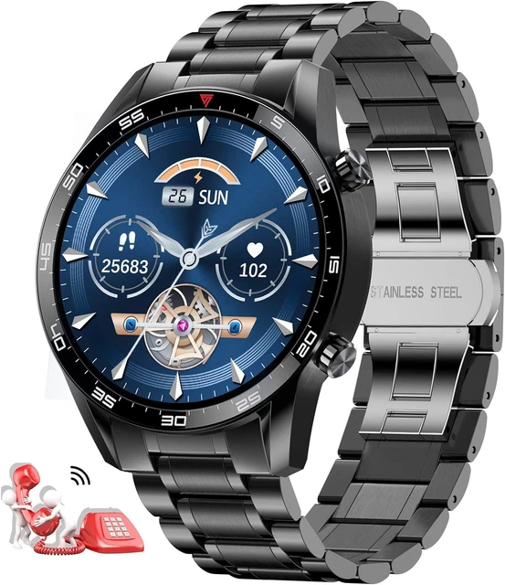 Smart Watch for Men Make Answer Call Fitness Tracker with Heart Rate Sleep Monit