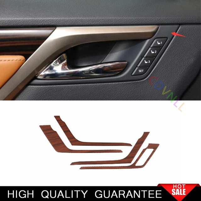 For Lexus RX300 450h 2015-2022 Peach Wood Grain Inner Door Handle Frame Trim 4*