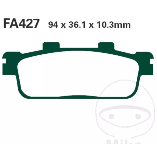 EBC Bremsbeläge SFA427 für SYM GTS HD HD2 Citycom Joyride Joymax DD i