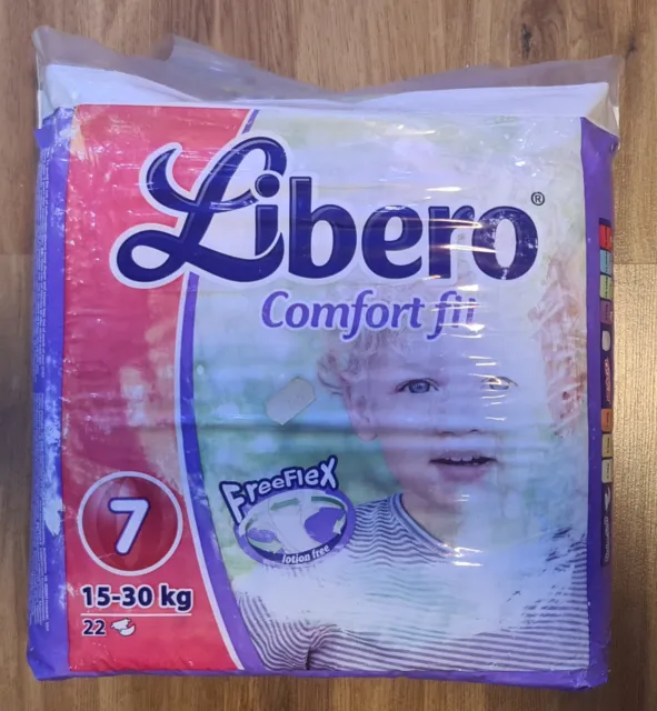 Vintage 00s  Diapers LIBERO comfort fit 22 items 15-30 kgs BRAND NEW UNOPENED