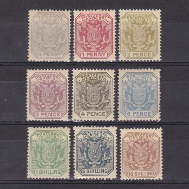 TRANSVAAL 1895, SG# 205-212a, CV £74, MH