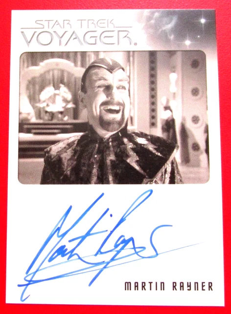 STAR TREK The Quotable Voyager MARTIN RAYNER Autograph Card Rittenhouse 2012