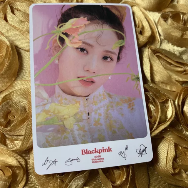 Jisoo BLACKPINK Group 2020 Floral Dress Sign Celeb K-pop Girl Photo Card 6