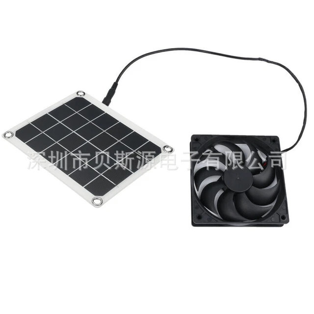 Solar panel outdoor pet greenhouse exhaust fan monocrystalline small photovoltai