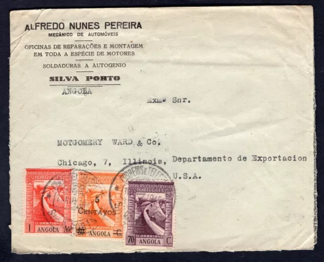 ANGOLA 1945 Cover to USA