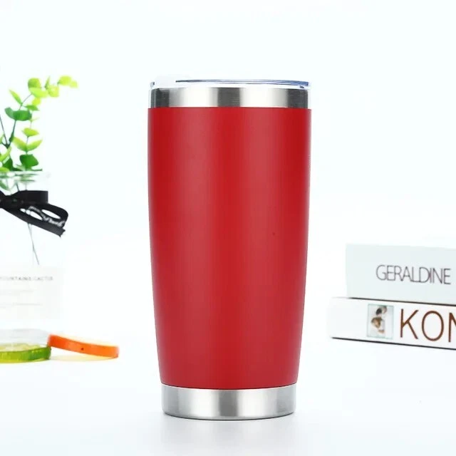 20oz Stainless Steel Tumbler Slider Lid Vacuum Insulated Travel Cup Coffee Mug