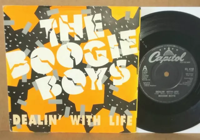 THE BOOGIE BOYS : Dealin' With Life / A Fly Girl - Capitol 1986 UK 7" Pic Slv.