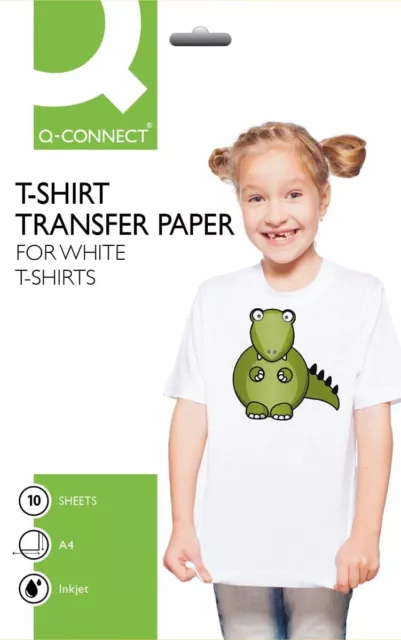 Q-Connect T Shirt Transfer Paper (Pack of 10) 1 White