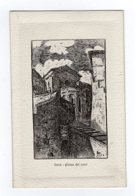 Siena  Chiesa  Dei  Servi    Cartolina Nr 6   Ill.  Petrucci  Ediz.giuntini Nv