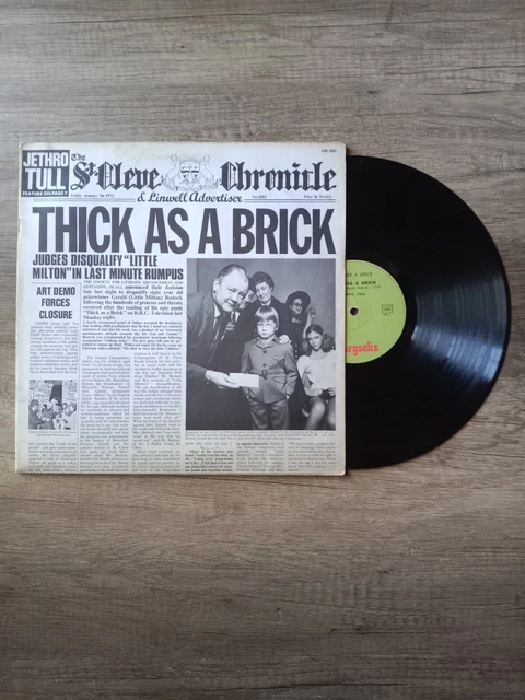 JETHRO TULL THICK as a Brick LP 33t 1972 EUR 26,00 - PicClick FR