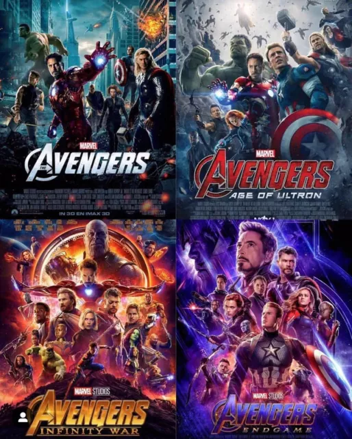 Avengers - Endgame (11" x 17") (18x24) (24x36) Prints ( Set of 4 ) lot