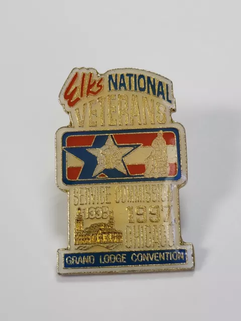 BPOE Elks National Veterans Service Commission 1997 Grand Lodge Convention Pin 2