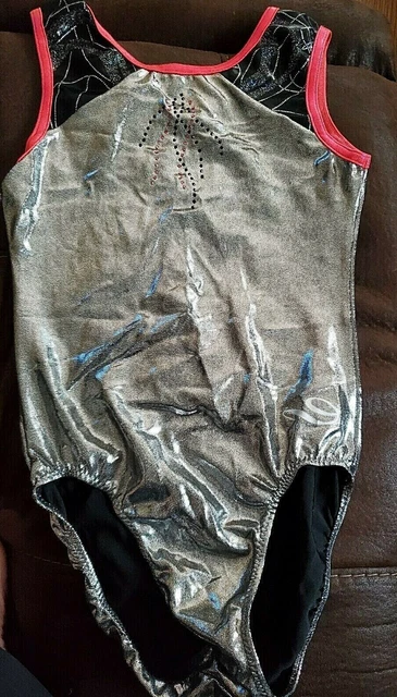 Silver Leotard Dreamlight Stoned Dance Gymnastics Sz. S