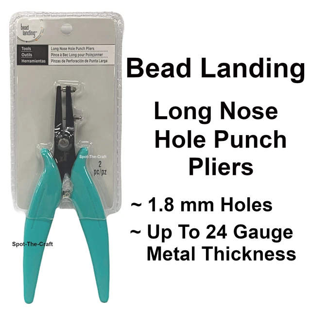 BEAD LANDING LONG Nose Hole Punch Pliers 1.8 mm Jewelry Leather Tool