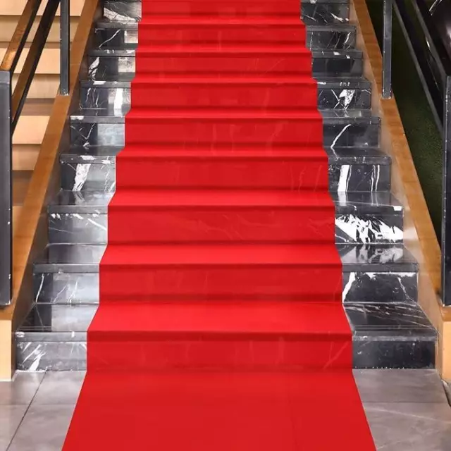 30FT Hollywood VIP Red Carpet Party Floor Runner Prom Birthday Prop Decoration 2
