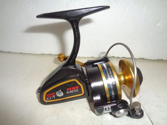 VINTAGE PENN 712Z Spinning Reel - made in USA 1970s Serviced Works