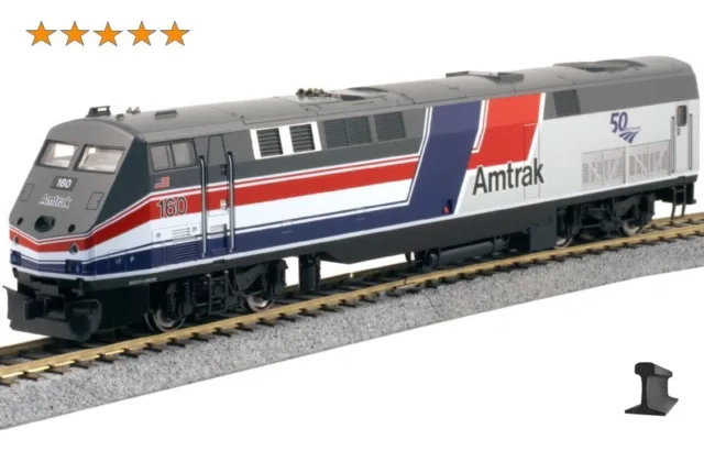 Kato HO Scale ~ New 2024 ~ Amtrak Phase III 50th ~ GE P42 Genesis #160 ~ 37-6116