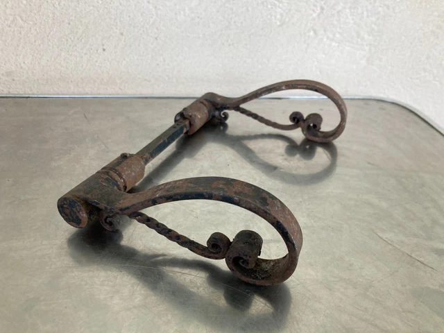 ANCIENNE POIGNEE DE Porte En Fer Forge Gites Maison Bourgeoise De