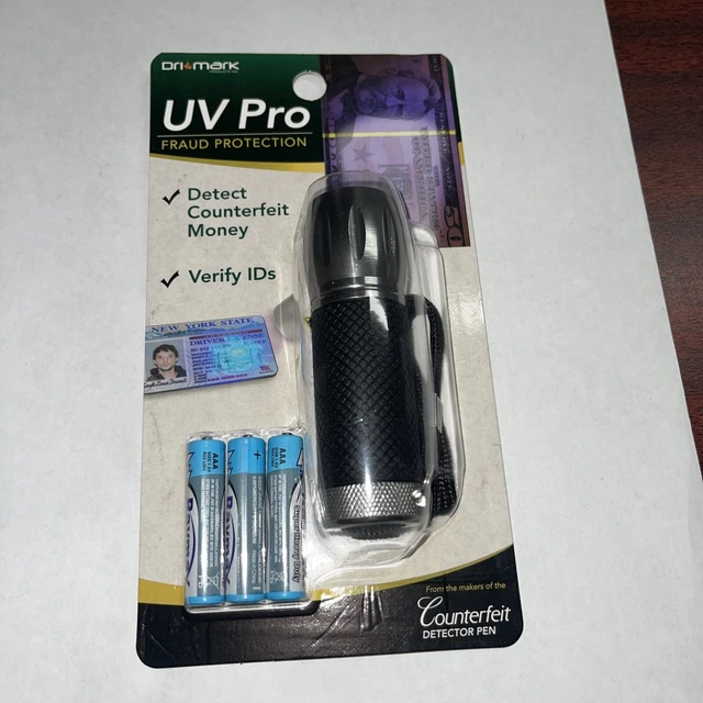 DRI MARK UV Pro Fraud Protection Light - Detect Counterfeit Money & ID - New