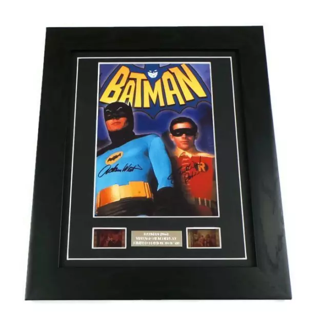 Batman 1966 Signed Preprint + Batman Film Cell Vintage Movie Memorabilia Gifts