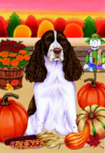Autumn (TP) House Flag - English Springer Spaniel 67080