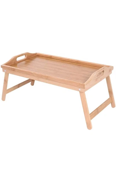 Virsus Vassoio da letto in Legno di Bambù con manici 2415, dimensioni 50x30x2