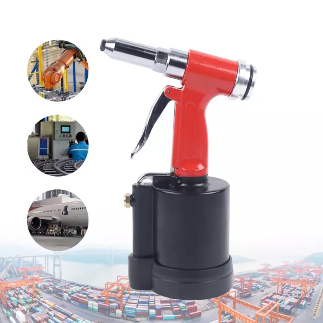 1/4" Air Pop Rivet Hydraulic Tool Industrial Gun Riveter Gun Pneumatic Tools Set