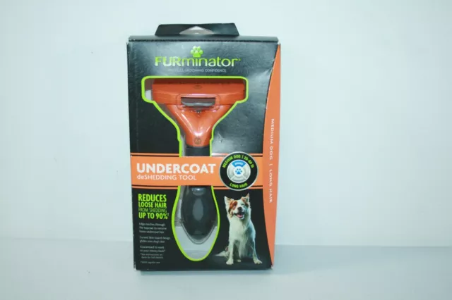 FURminator Undercoat DeShedding Tool For Medium Dog Long Hair NEW SEALED