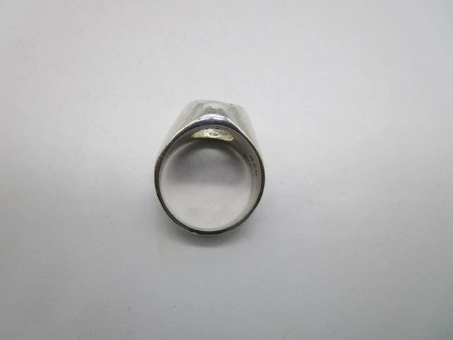 925 Sterling Silver  Ring Shank  Needs Stone   Sz  9 1/2  13 G   Taxco Tm-7U 3