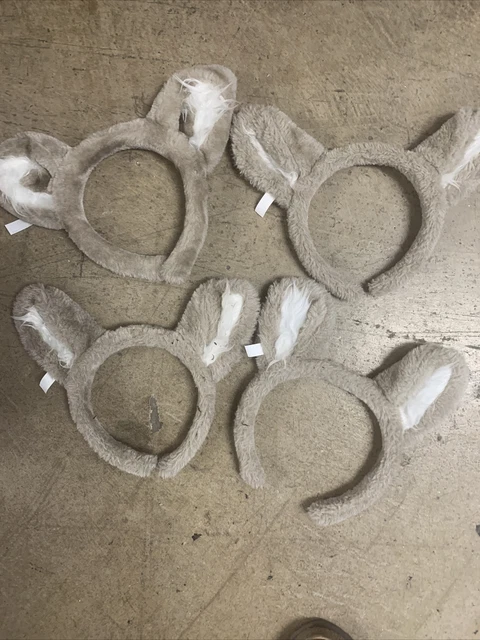 4 GREAT WOLF Lodge Gray Wolf Headband With Wolf Ears Party Favor ...