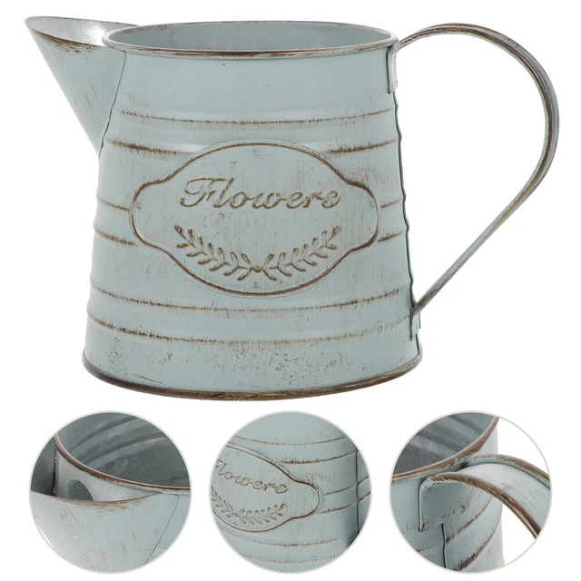 Metal Jug Vase Pitcher Decorate Metal Water Jug Home Décor Metal Flower Pot