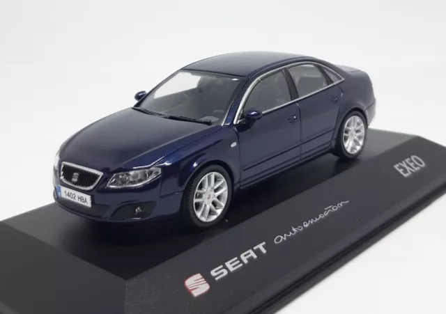 Seat Exeo 2015 Blauw - Model 1/43 - Seat Collection