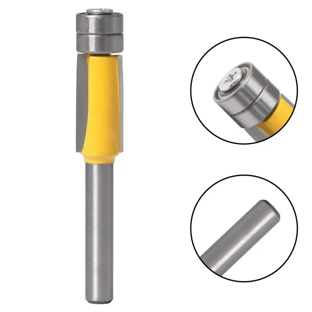 Vástago de broca de enrutador 6 mm totalmente cerrado YG6X 10 mm (3/8\") punta 1 pieza de tierra CNC