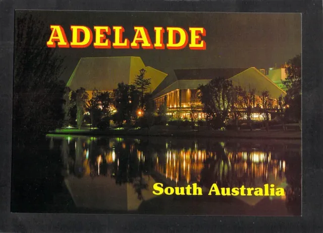 A0157 Australia SA Adelaide Festival Theatre at night Prestige AL65 postcard