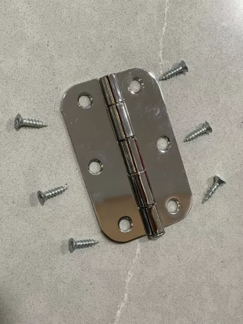 Pinnacle 90mm Single Loose Pin Radius Butt Hinge (including screws)