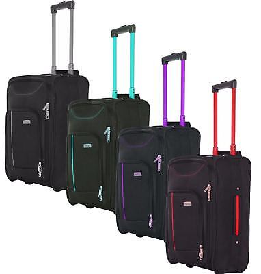 Ryanair EasyJet 55cm Cabin Approved Trolley Wheeled Hand Luggage Bag Suitcase