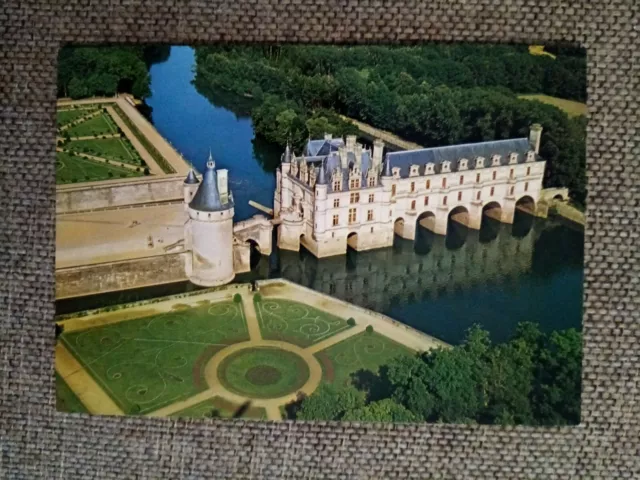 Cpsm Cpm Chenonceau Le Château Vue Aérienne