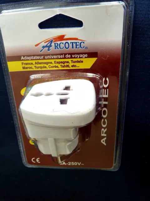 Adaptateur Secteur Voyage Prise Anglaise USA UK Vers Universel  - NEUF