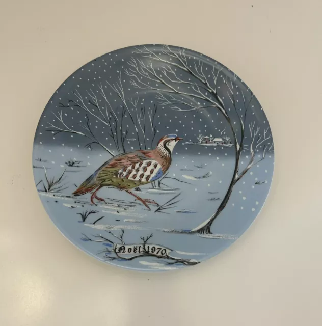 Haviland Limoges 12 Days of Christmas Plate Partridge in a Pear Tree 1970 Signed