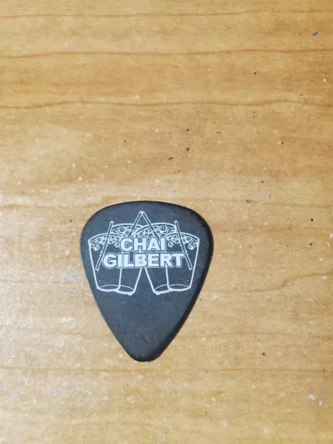 New Found Glory NFG Chad Gilbert Starbucks Eisley Chai black Tour Guitar Pick 3