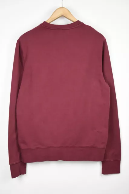 ACNE STUDIOS Casey PSS15 Jumper Mens SMALL Burgundy Stretch Pullover 2