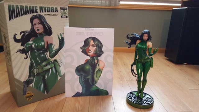 ✦ MADAME HYDRA COMIQUETTE SIDESHOW Marvel Madame Hydra Polystone Statue by Sideshow
