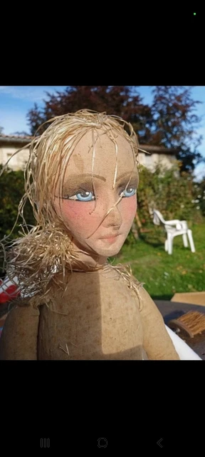 Poupée De Salon Bohémienne Vintage - Années 20 - 67 Cm - Fabrication Française - Occasion