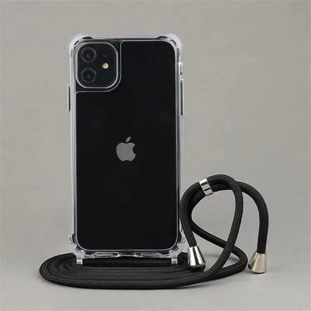 Crossbody Necklace Cord Lanyard Phone Case For iPhone 14 13 12 11 Pro Soft Cover