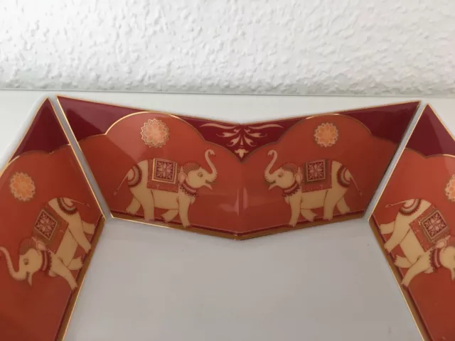 Rosenthal Stern Schale Das Geschenk des Maharajas Elefanten Dekor mandarin 23 cm 3